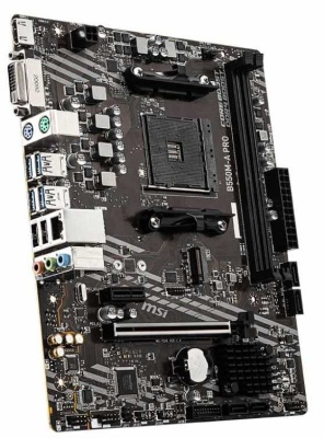 Материнская плата MSI B550M-A PRO Soc-AM4 AMD B550 2xDDR4 mATX AC`97 8ch(7.1) GbLAN RAID+DVI+HDMI