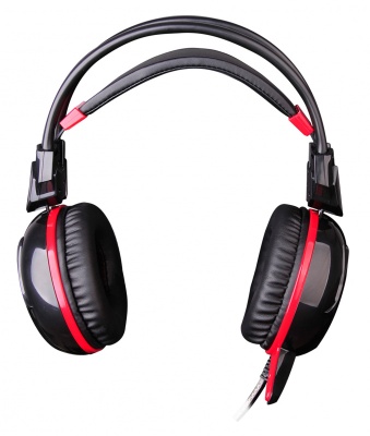 Наушники с микрофоном A4Tech Bloody G300 черный/красный 1.8м мониторные оголовье (G300 BLACK+RED)
