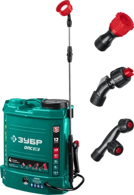 Опрыскиватель Зубр ОПС-12 аккум. ранц. 12л зеленый