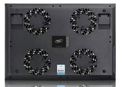 Подставка для ноутбука Deepcool MULTI CORE X8 (MULTICOREX8) 17"381x268x29мм 23дБ 2xUSB 4x 100ммFAN 1290г алюминий/пластик черный
