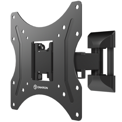 Кронштейн ONKRON кронштейн для телевизора 17"-43" наклонно-поворотный, чёрный M2S (M2S-B)