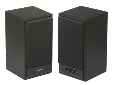 Колонки  деревянные АС SPS-702 (40 Вт), Черный SVEN SPS-702 (SV-0120702BL)