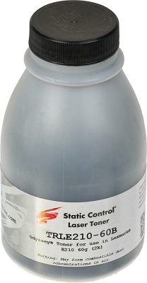Тонер Static Control TRLE210-60B черный флакон 60гр. для принтера Samsung ML 1210