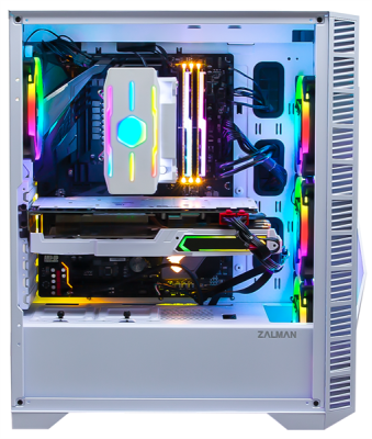 Корпус Zalman Z3 Iceberg белый без БП ATX 1x120mm 2xUSB2.0 1xUSB3.0 audio bott PSU