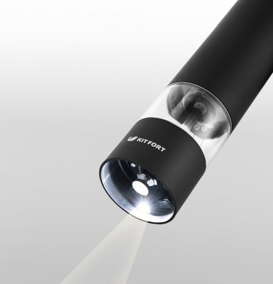 Перечница электрическая Kitfort KT-2027 черный/белый