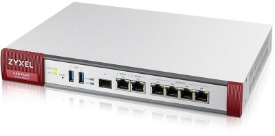 Межсетевой экран Zyxel USG FLEX 200 (USGFLEX200-RU0101F) 10/100/1000BASE-TX/SFP серебристый