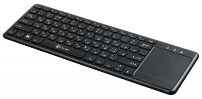 Клавиатура Оклик 830ST черный USB беспроводная slim Multimedia Touch