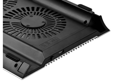 Подставка для ноутбука Deepcool N8 17"380x278x55мм 25дБ 4xUSB 2x 140ммFAN 1245г алюминий серебристый