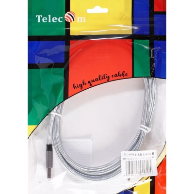 Кабель-адаптер USB 3.1 Type-Cm --> USB 3.0 Am, 2метра  Telecom <TC403M-2M> VCOM Адаптер-переходник Telecom USB 3.1 Type C M/USB 3.0 Type A M(TC403M-2M)