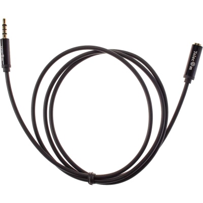 Кабель удлинит 3.5 Jack (M) - 3.5 Jack (F), 1м Telecom PRO <TAV7179M-1M> VCOM Кабель-переходник Telecom Jack 3.5 mm M/Jack 3.5 mm F (TAV7179M-1M)