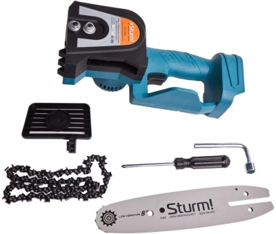 Sturm! CSC1808BL Аккумуляторная цепная пила б/щ Sturm!, 18 В, 1BatterySystem, шина 20 см, без ЗУ и АКБ [CSC1808BL]