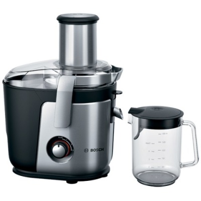 Соковыжималка центробежная Bosch MES4010 1200Вт рез.сок.:1500мл. серебристый/черный