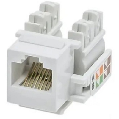 5bites Модуль KJU55-01W KEYSTONE JACK / UTP / 5E / 110 IDC / 90°