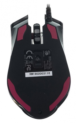 Мышь A4Tech Bloody Q82 черный/рисунок оптическая (3200dpi) USB3.0 (8but)