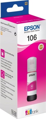 Картридж струйный Epson 106M C13T00R340 пурпурный (1900стр.) (70мл) для Epson L7160/7180